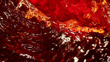 Abstract whirl shape of red wine