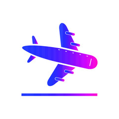 Airplane icon. Plane, rocket, plane icon. airplane up and down, landing and flying icon with vector illustration and flat style.