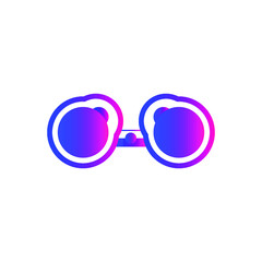 Fototapeta premium Binocular icon. travel binocular, camera zoom, camera lens, lens binocular icon.