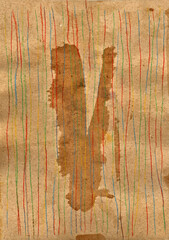 High quality scan of dirty stained paper. Grunge background.