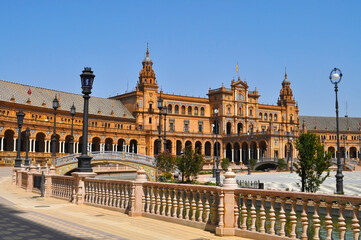 Obraz premium Beautiful Plaza de Espana, Seville, Spain