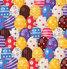 pattern with easter eggs