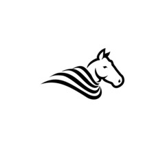 Vector mascot, cartoon of horse, 
Vector illustration icons and logo design elements - horse vector