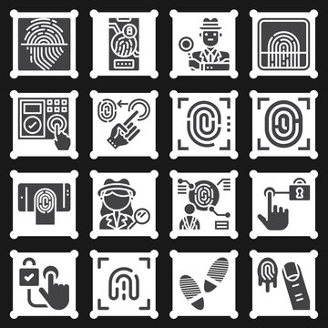 16 Pack Of Private Investigator  Filled Web Icons Set