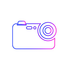 Camera Icon. Photography icon. Nature photography, geography, photo studio icon in vector illustration and flat style. 