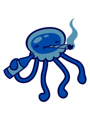 Bekiffte betrunkene Qualle 