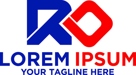 Letter RO Logotype logo template