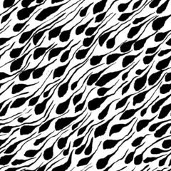 Seamless pattern with black stripes. 