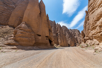 The Yellow River stone forest national geological park, Gansu Province, China