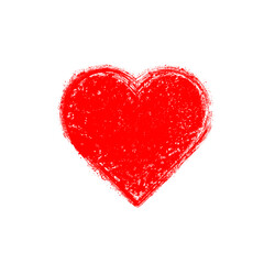 Set of Hearts . One line Shapes for your design.  Valentine's Day signs. Vector illustration.