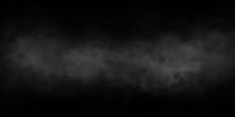 White smoke puff isolated on transparent black background. PNG. Steam explosion special effect. Effective texture of steam, fog, smoke png. Vector.	