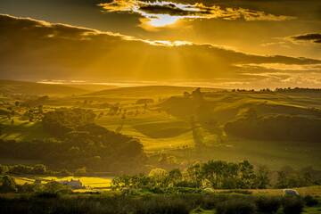 Sunset On Hudswell Moor, North Yorkshire