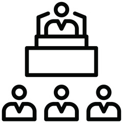 Organization icon for graphic design job application website report and other design job