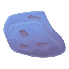 Asteroid alien icon. Cartoon of asteroid alien vector icon for web design isolated on white background