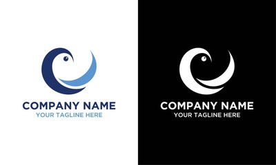 Creative abstract  hummingbird bird logo icon for your company