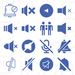 16 pack of mum  filled web icons set