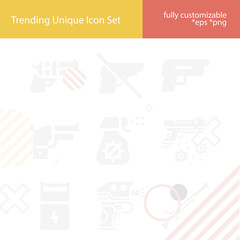 Simple set of embarked related filled icons.