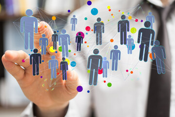Abstract technology group and data