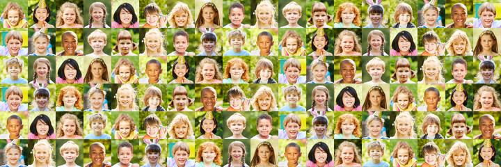 Panorama Kinder Portrait Collage