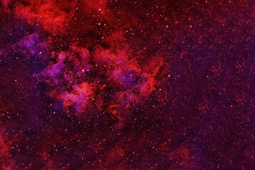 Space in red colors. Elements of this image were furnished by NASA.