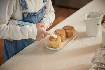 in the kitchen