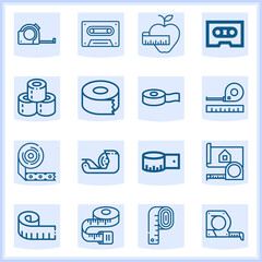 Finishing line  related simple set. 16  lineal