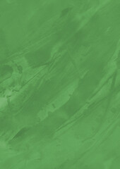 Green ink and watercolor texture on white paper background. Gradient paint strokes and decalcomania effect. Hand-painted gouache abstract image. Mess on the canvas.