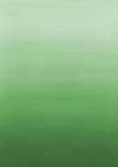 Green ink and watercolor texture on white paper background. Gradient paint strokes and decalcomania effect. Hand-painted gouache abstract image. Mess on the canvas.