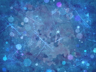 blue bokeh scratched wall background, abstract pattern background, graphic design