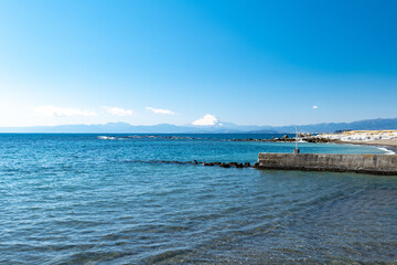 早春の葉山町　大早海岸の風景　2月