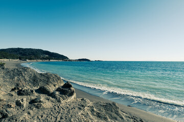 早春の葉山町の風景　一色海岸　2月