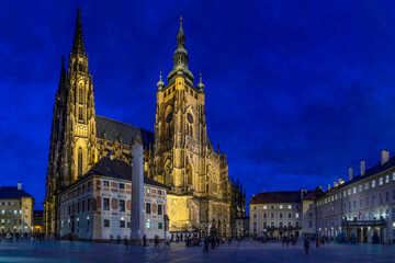 Fototapeta na wymiar La Cattedrale di Praga, Repubblica Ceca