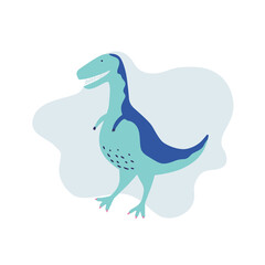 Cute Dinosaur vector illustration in flat style. For poster, t-shirt, wallpaper, card.