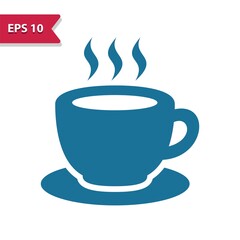 Coffee Cup - Teacup - Tea Cup Icon. Professional pixel-aligned icon in glyph style.