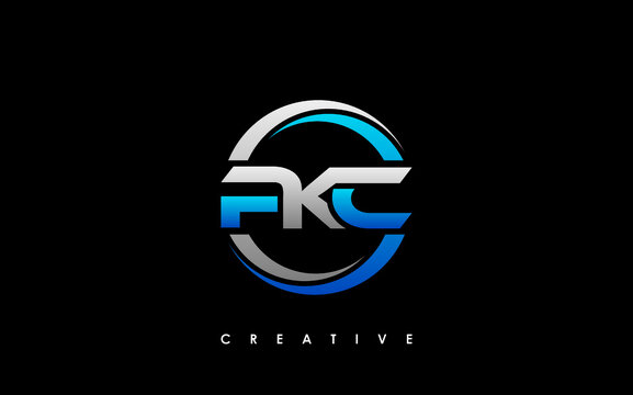 PKC Letter Initial Logo Design Template Vector Illustration