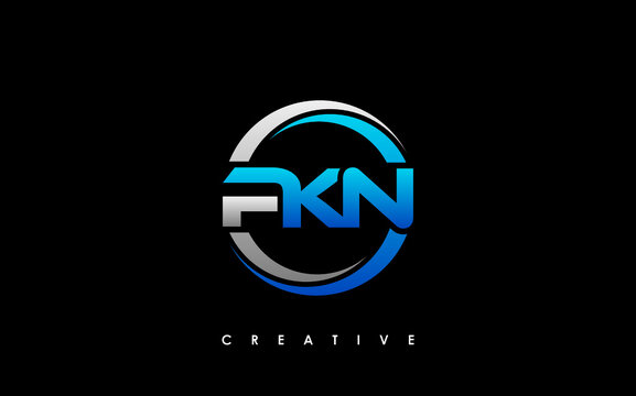 PKN Letter Initial Logo Design Template Vector Illustration