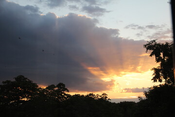 Sunset in the mountains