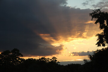 Sunset in the mountains