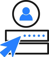 login icon. user icon vector isolate