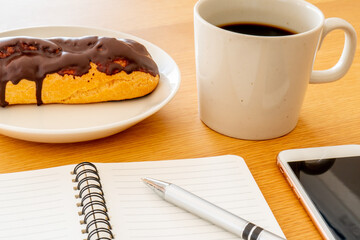 Study and coffee break scene