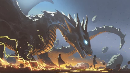 Wall murals Grandfailure the lord and the faithful dragon