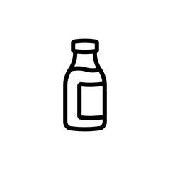 milk bottle icon vector design trendy