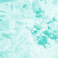 Aqua ink and watercolor texture on white paper background. Paint leaks and decalcomania effects. Hand-painted gouache abstract image. Mess on the canvas.