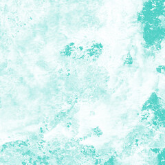 Aqua ink and watercolor texture on white paper background. Paint leaks and decalcomania effects. Hand-painted gouache abstract image. Mess on the canvas.