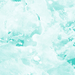 Aqua ink and watercolor texture on white paper background. Paint leaks and decalcomania effects. Hand-painted gouache abstract image. Mess on the canvas.