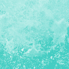 Aqua ink and watercolor texture on white paper background. Paint leaks and decalcomania effects. Hand-painted gouache abstract image. Mess on the canvas.