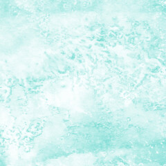 Aqua ink and watercolor texture on white paper background. Paint leaks and decalcomania effects. Hand-painted gouache abstract image. Mess on the canvas.