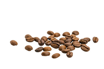 Naklejka premium Coffee beans isolated on white background.