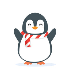 Cute Penguin animal cartoon vector