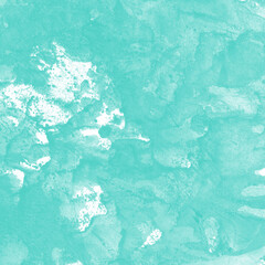 Aqua ink and watercolor texture on white paper background. Paint leaks and decalcomania effects. Hand-painted gouache abstract image. Mess on the canvas.